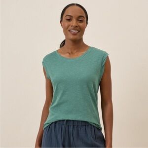 Pact Featherweight Slub Muscle Tee Size Small